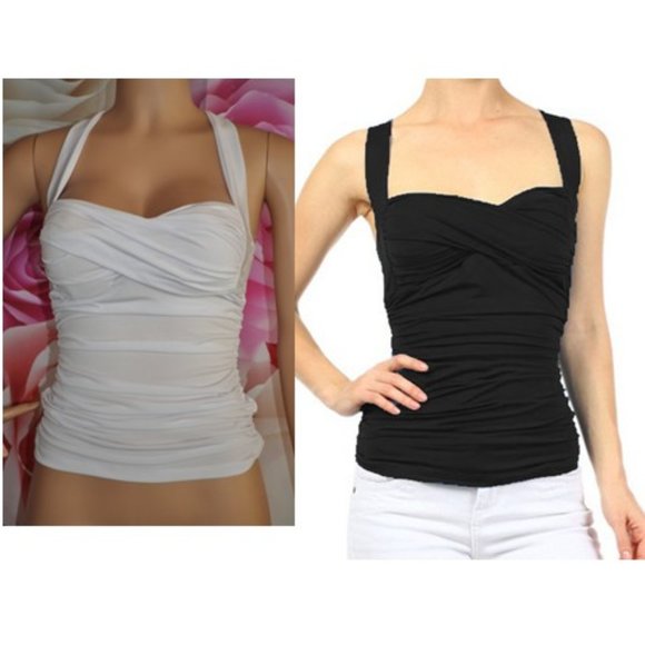 Bundle for @niorlil Womens Retro Vintage Criss Cross Top 50s style Tommy control - Picture 1 of 4